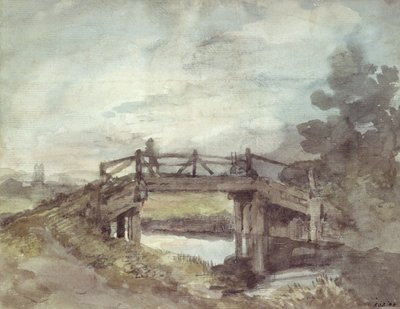 Een brug over de Stour door John Constable