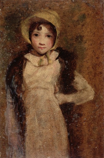 Een Meisje, vermoedelijk de dochter van de kunstenaar door John Constable