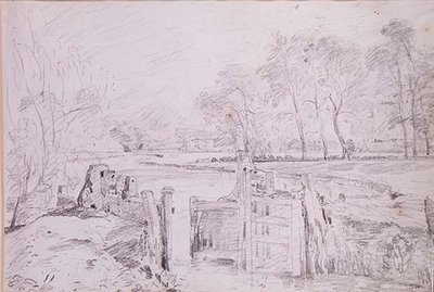 Een Sluis op de Stour door John Constable