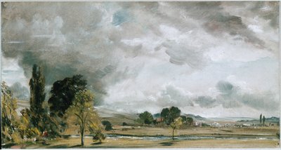 Een uitzicht op Salisbury, vanuit de bibliotheek van Archdeacon Fisher