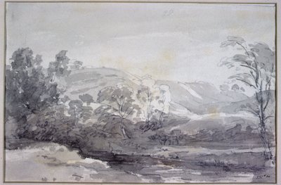 Een Uitzicht in Derbyshire door John Constable