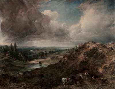 Tak Hill Vijver, Hampstead door John Constable