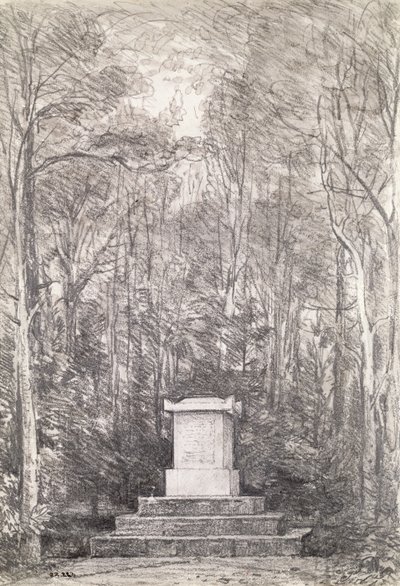 Cenotaaf voor Sir Joshua Reynolds in Coleorton Hall, Leicestershire, 1823 door John Constable