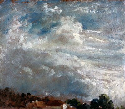 Wolkstudie: Horizon van bomen door John Constable
