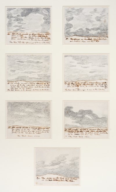 Wolkstudies (naar Alexander Cozens