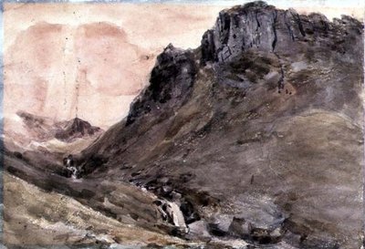 Eagle Crag, Borrowdale door John Constable