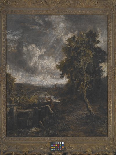 East Bergholt - Sluis op de Stour door John Constable