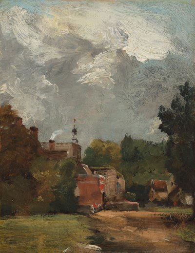 Kerk van East Bergholt door John Constable