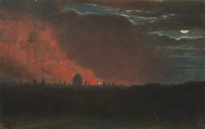 Brand in Londen, Gezien vanaf Hampstead door John Constable