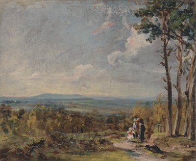 Hampstead Heath Kijkend naar Harrow door John Constable
