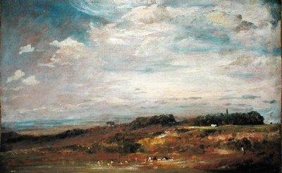 Hampstead Heath met Baders door John Constable