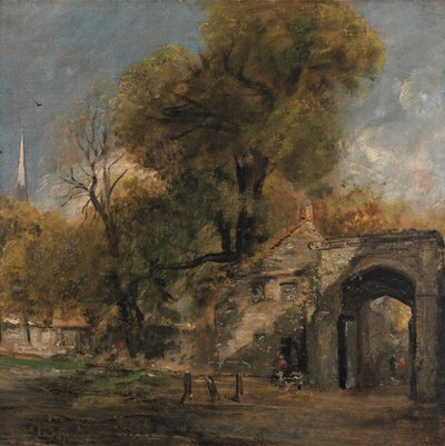 Harnham Poort, Salisbury, tussen 1820 en 1821 door John Constable