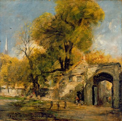 Harnham Gate, Salisbury door John Constable