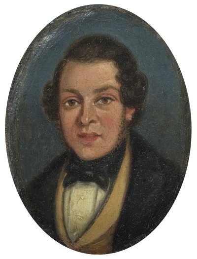 Miniatuur: Portret van Abram Constable, broer van de kunstenaar door John Constable