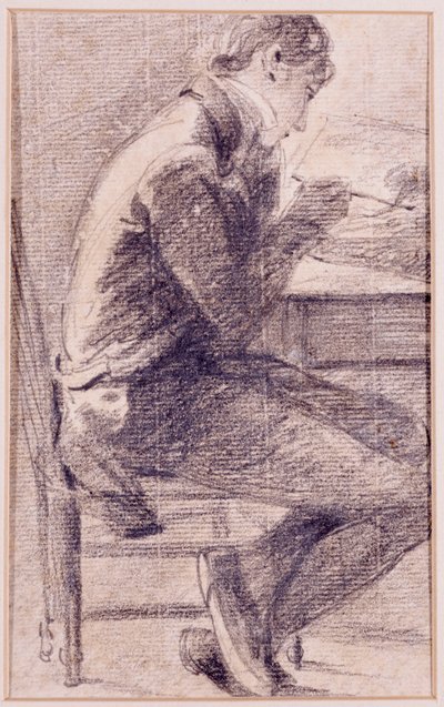 Portret van een kunstenaar die schetst, 1801 door John Constable