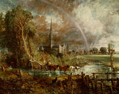 Salisbury Cathedral From the Meadows, 1831 door John Constable