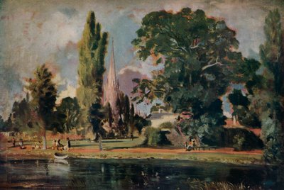 Salisbury Cathedral en Leadenhall vanaf de rivier Avon door John Constable