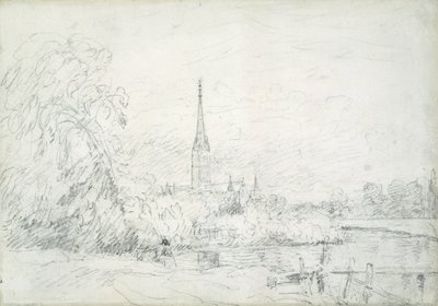 Kathedraal van Salisbury vanuit het noordwesten, 1829 door John Constable