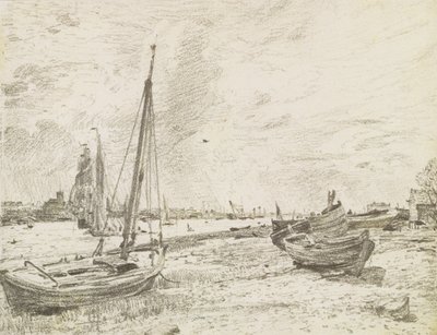 Scheepvaart op de Theems door John Constable