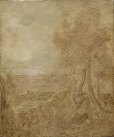 Schets voor "Dedham Vale", c.1827 door John Constable