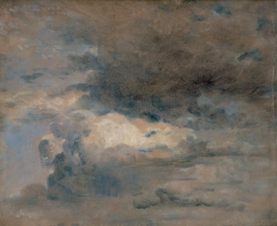 Studie van wolken - avond door John Constable