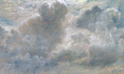 Studie van Cumuluswolken, 1822 door John Constable