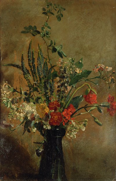 Studie van Bloemen in een Hyacintglas, 1814 door John Constable