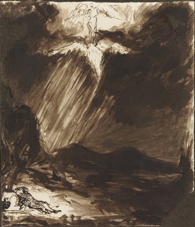 Studie van Jakobs droom, naar Aert de Gelder door John Constable