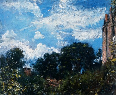Studie van lucht en bomen door John Constable