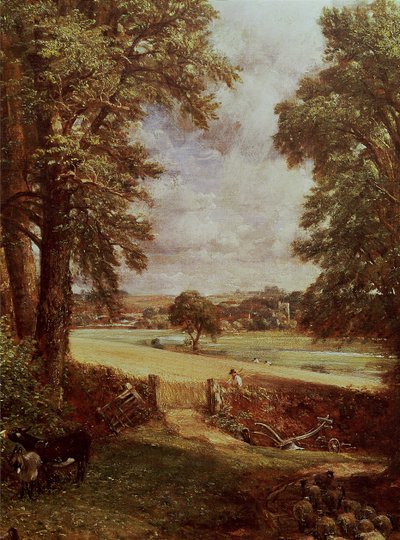 Het korenveld (detail) door John Constable
