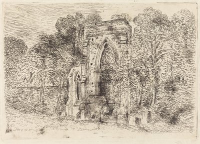 De Ruïnes van Netley Abbey door John Constable