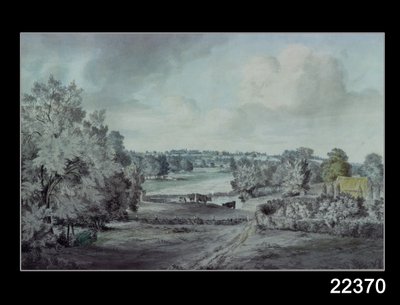 De Vallei van de Stour, met de kerk van Langham in de verte door John Constable