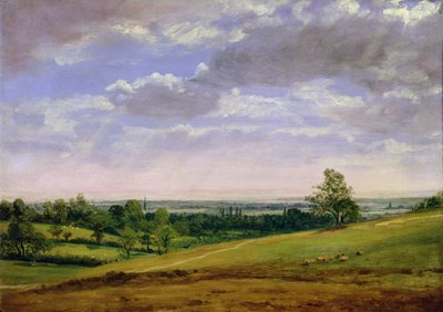 Uitzicht vanaf Highgate Hill door John Constable