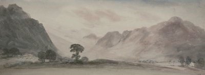 Uitzicht in Borrowdale door John Constable