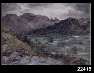Uitzicht in Borrowdale door John Constable