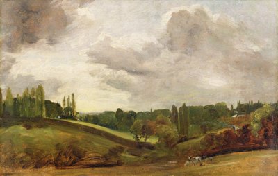 Uitzicht op East Bergholt door John Constable