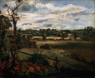 Uitzicht op Highgate vanaf Hampstead Heath, begin 19e eeuw door John Constable