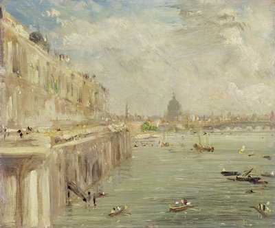 Uitzicht op Somerset House Terrace en St. Paul