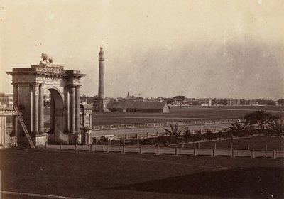 [Uitzicht op Chowringhee vanuit het Gouvernementshuis, Calcutta], 1858-61 door John Constantine Stanley