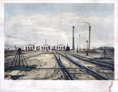 Camden Town Engine House, 1838 door John Cooke Bourne