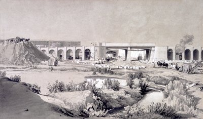 Hampstead Road Bridge, 5 oktober 1836 door John Cooke Bourne