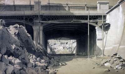 Hampstead Road Bridge, september 1836 door John Cooke Bourne