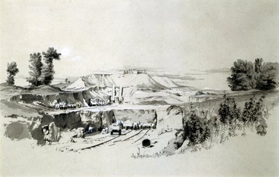 Linslade Tunnel, 23 juni 1837 door John Cooke Bourne