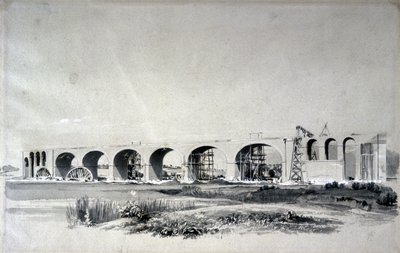 Wolverton Viaduct, 30 juni 1837 door John Cooke Bourne