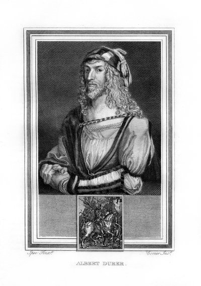 Albert Durer, Duitse Noordelijke Renaissance schilder en graveur, 1825 door John Corner