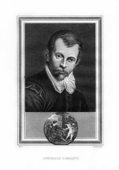 Annibale Carracci, Italiaanse barokschilder, 1825 door John Corner