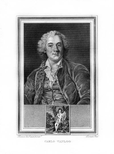 Carle of Charles-Andre van Loo, Franse genreschilder, 1825 door John Corner