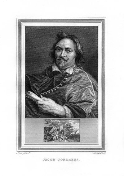 Jacob Jordaens, Vlaamse barokschilder, 1825 door John Corner
