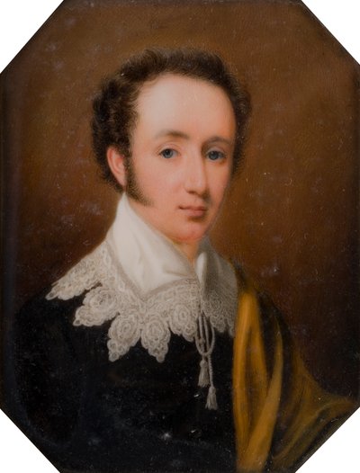 Portret van George, Burggraaf Newport later 2e Graaf van Bradford (1789-1865), ca. 1809-62 door John Cox Dillman Engleheart