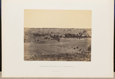 Jeruzalem van de weg naar Bethanië, nr. 1 door John Cramb